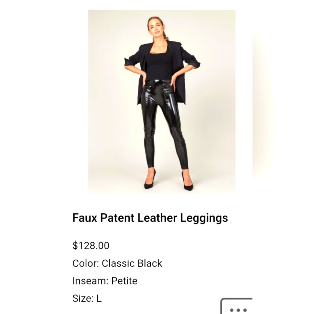 Spanx Faux Pantent Leather Leggings